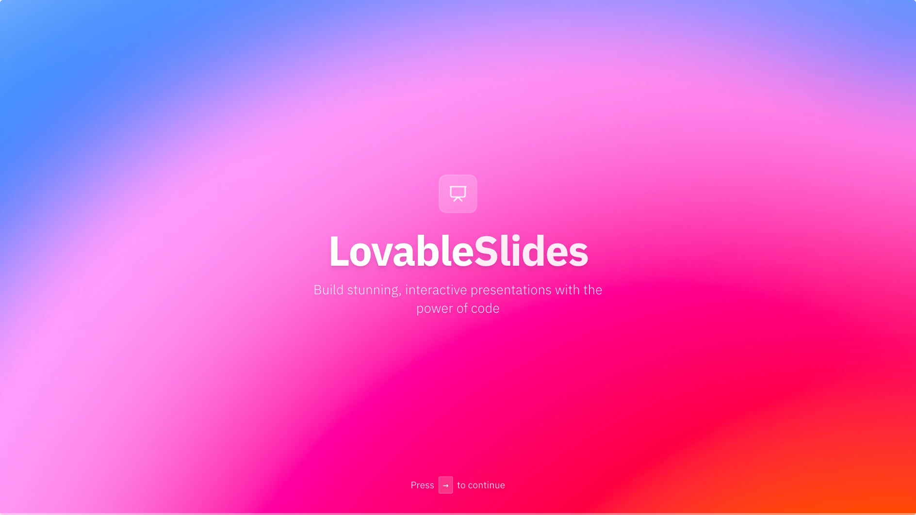 Loading preview of Lovable slides